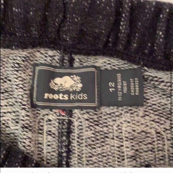 NOT SOLD YET!! roots black salt and pepper sweatpants!!! - Picture 5 of 5